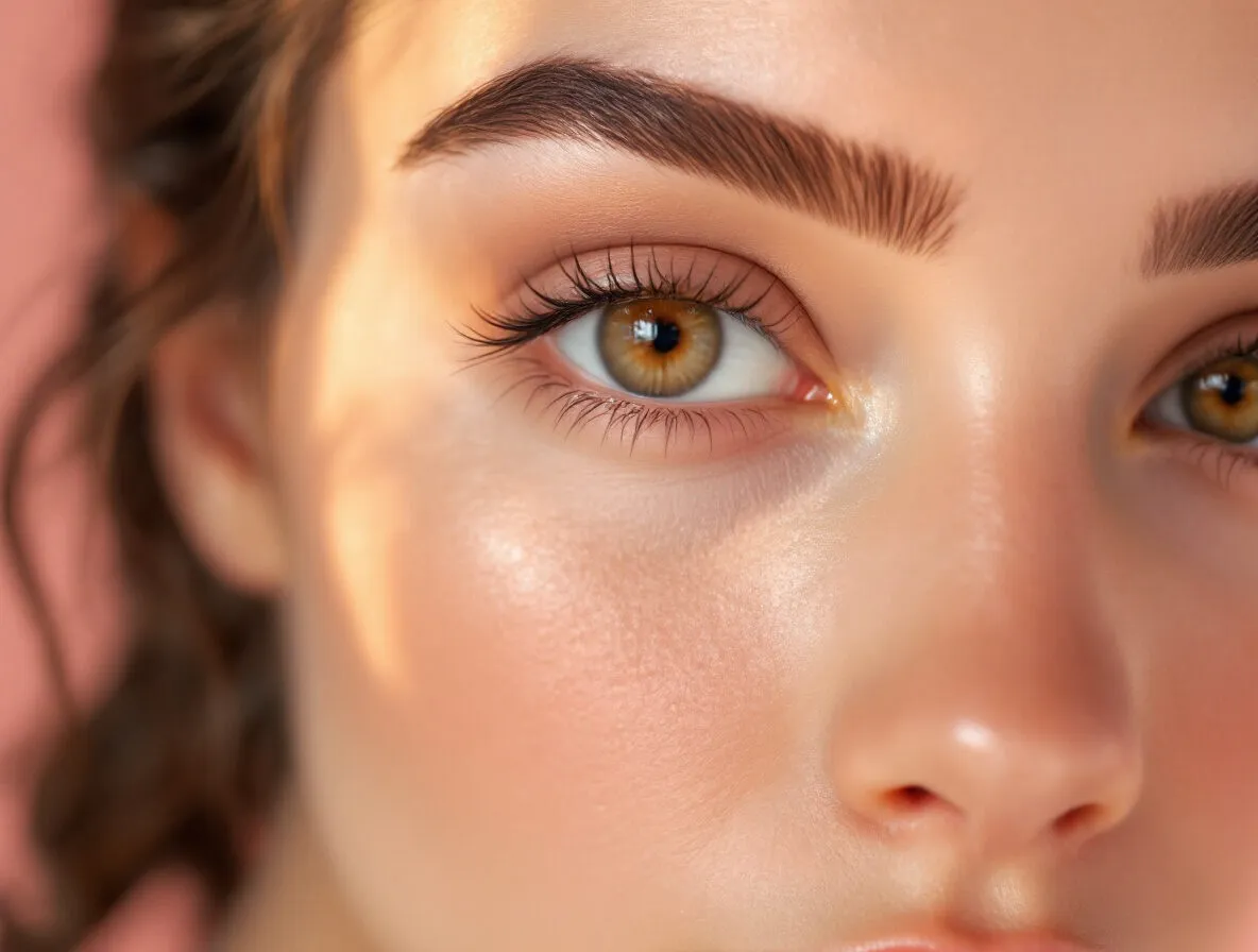 Sourcils disciplinés vers le haut après un brow lift